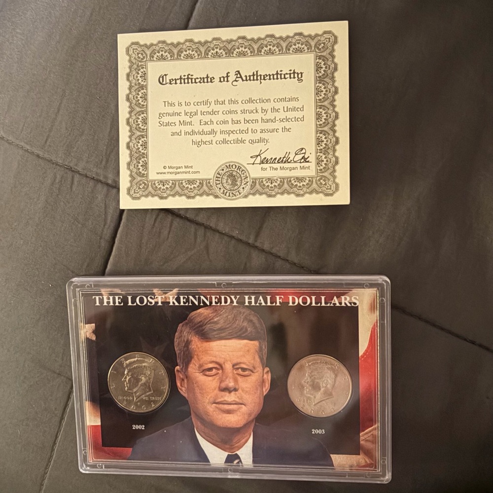 The "LOST" Kennedy half dollars  2002 D - 2003 P - Hard Case